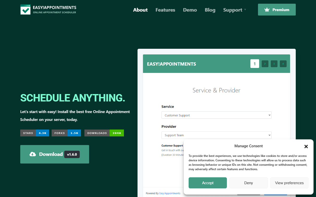 Easy!Appointments screenshot