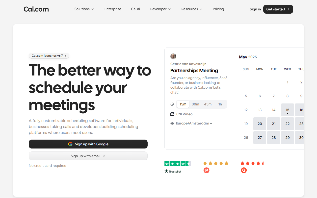 Cal.com screenshot