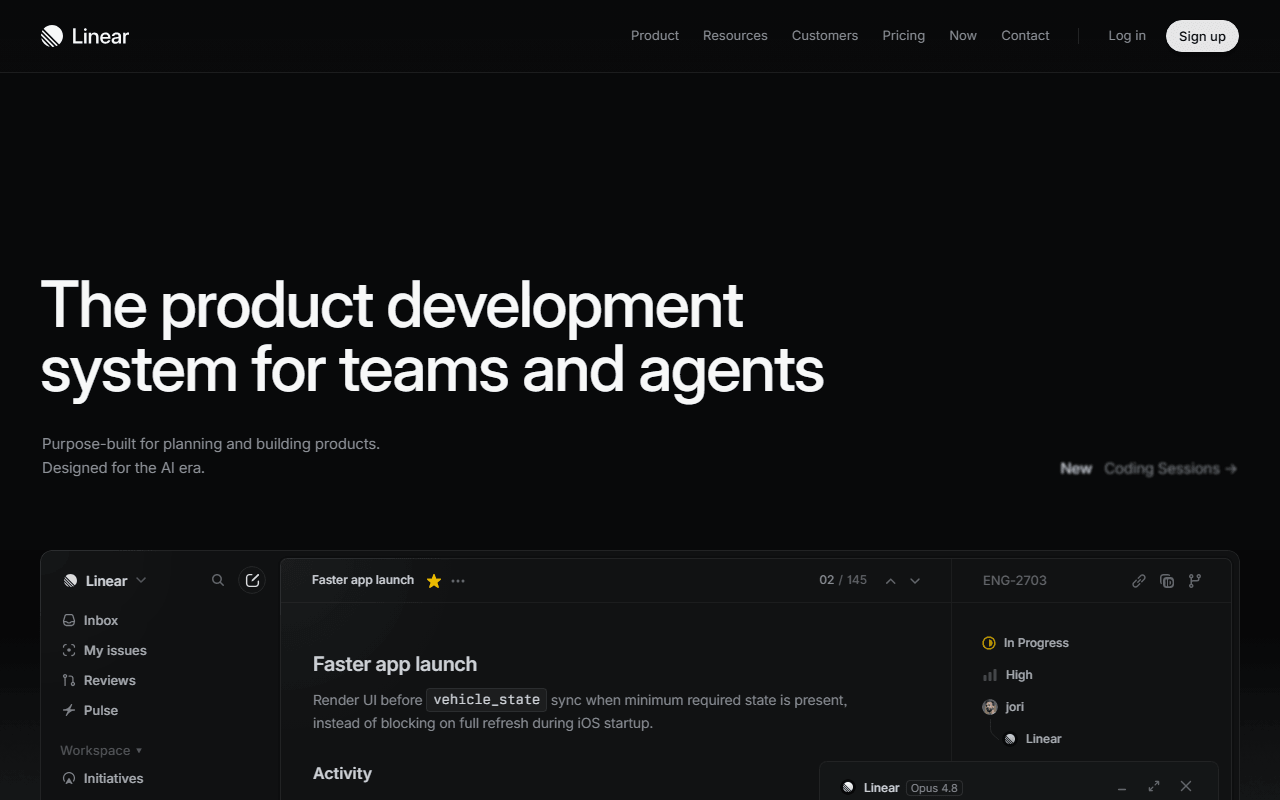 Linear screenshot