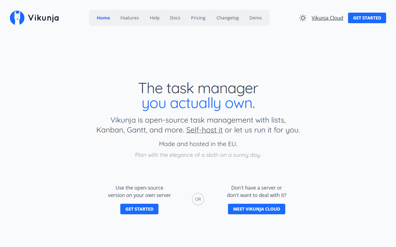 Vikunja screenshot