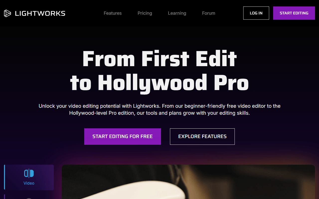 Lightworks screenshot