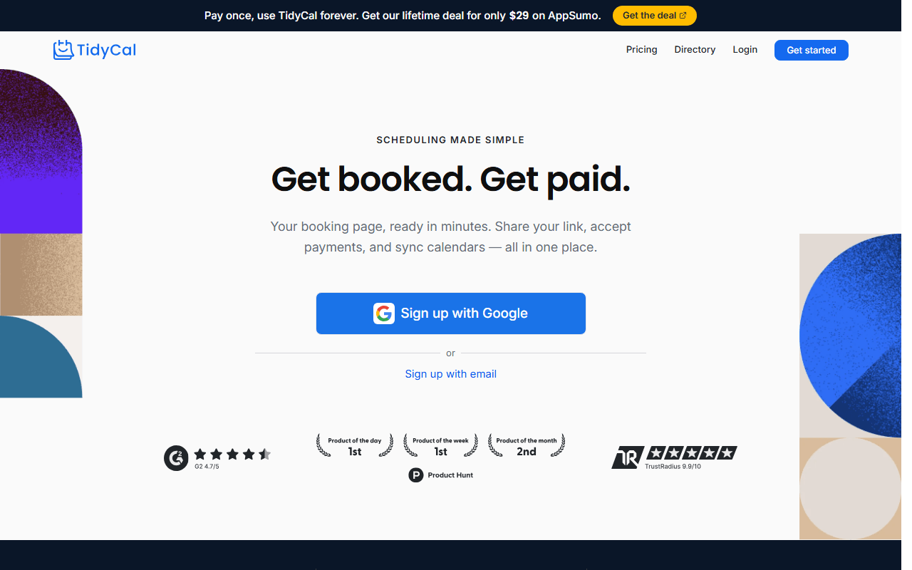 TidyCal screenshot