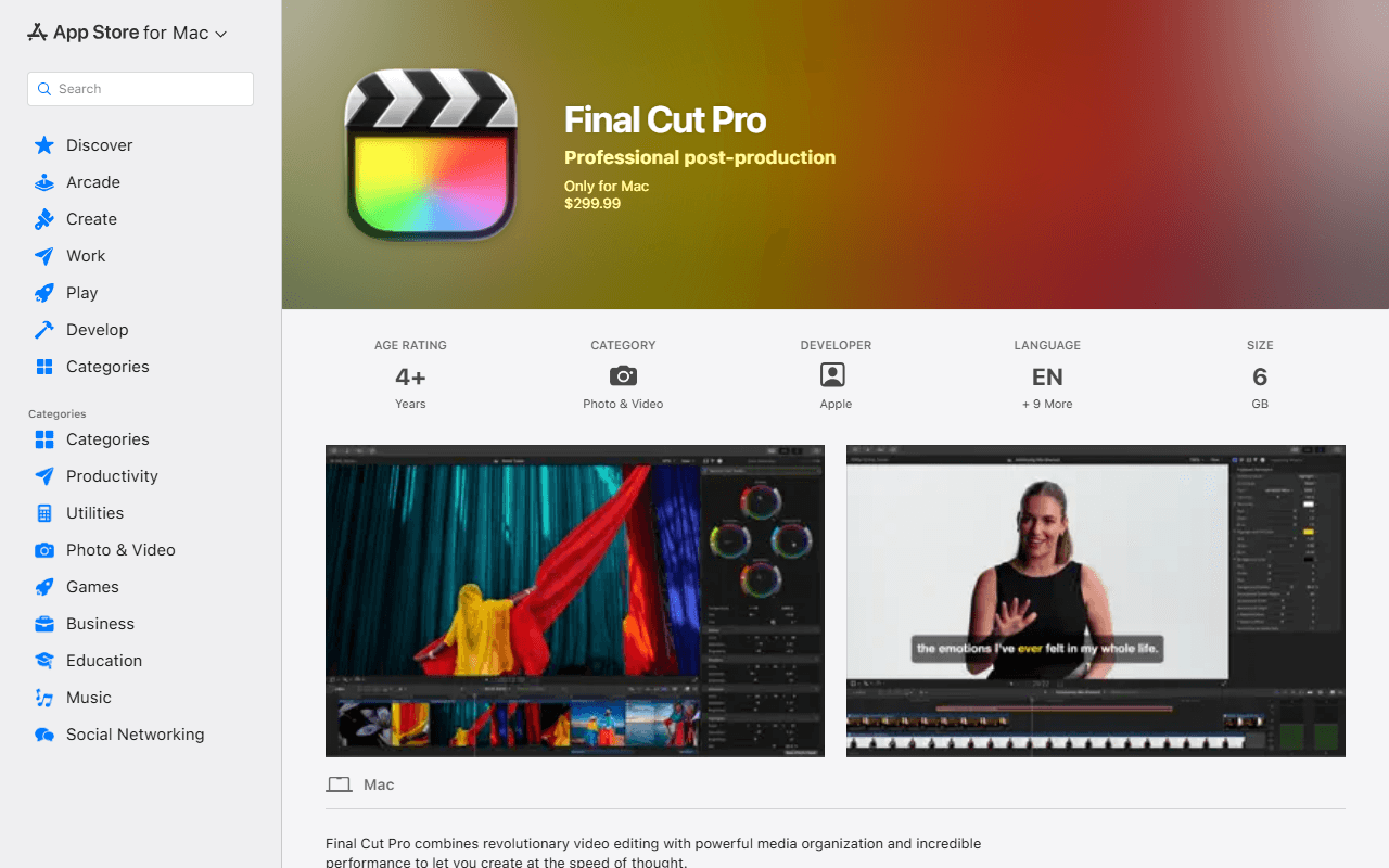 Final Cut Pro screenshot