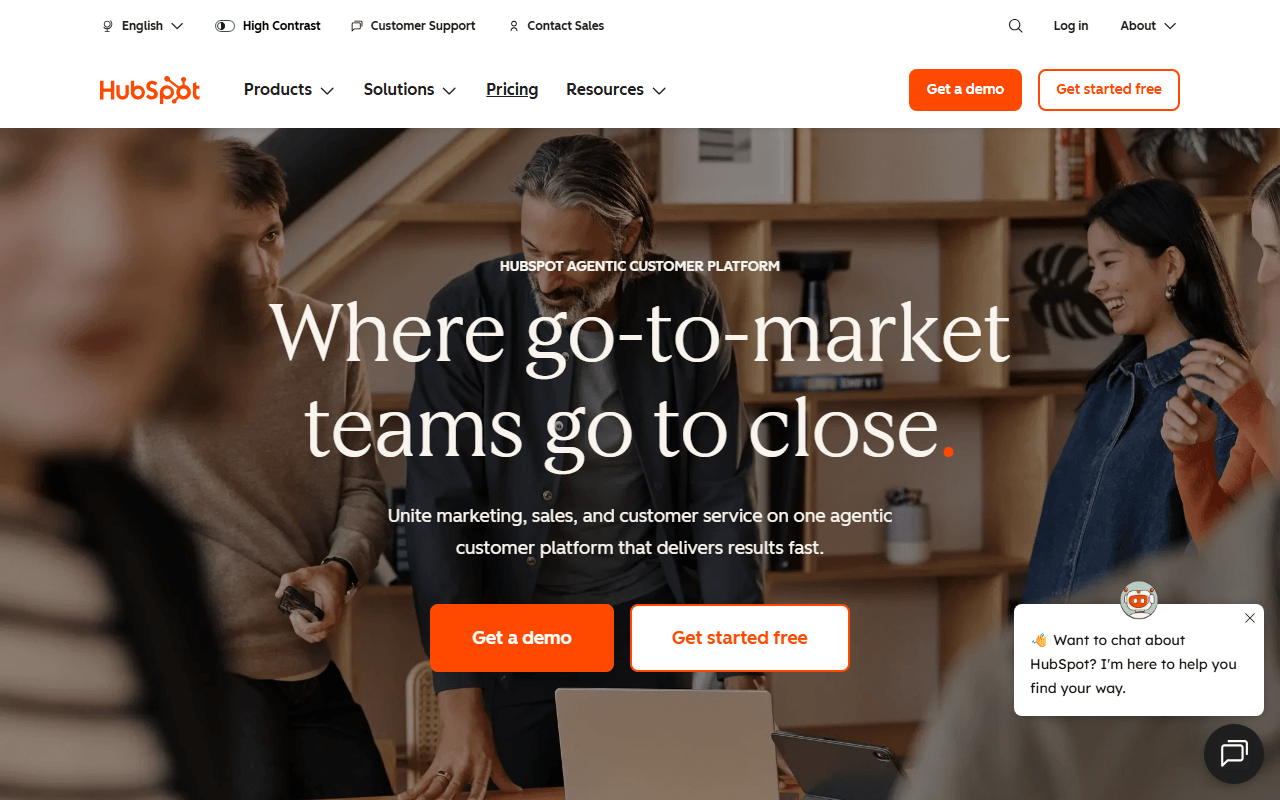 HubSpot screenshot