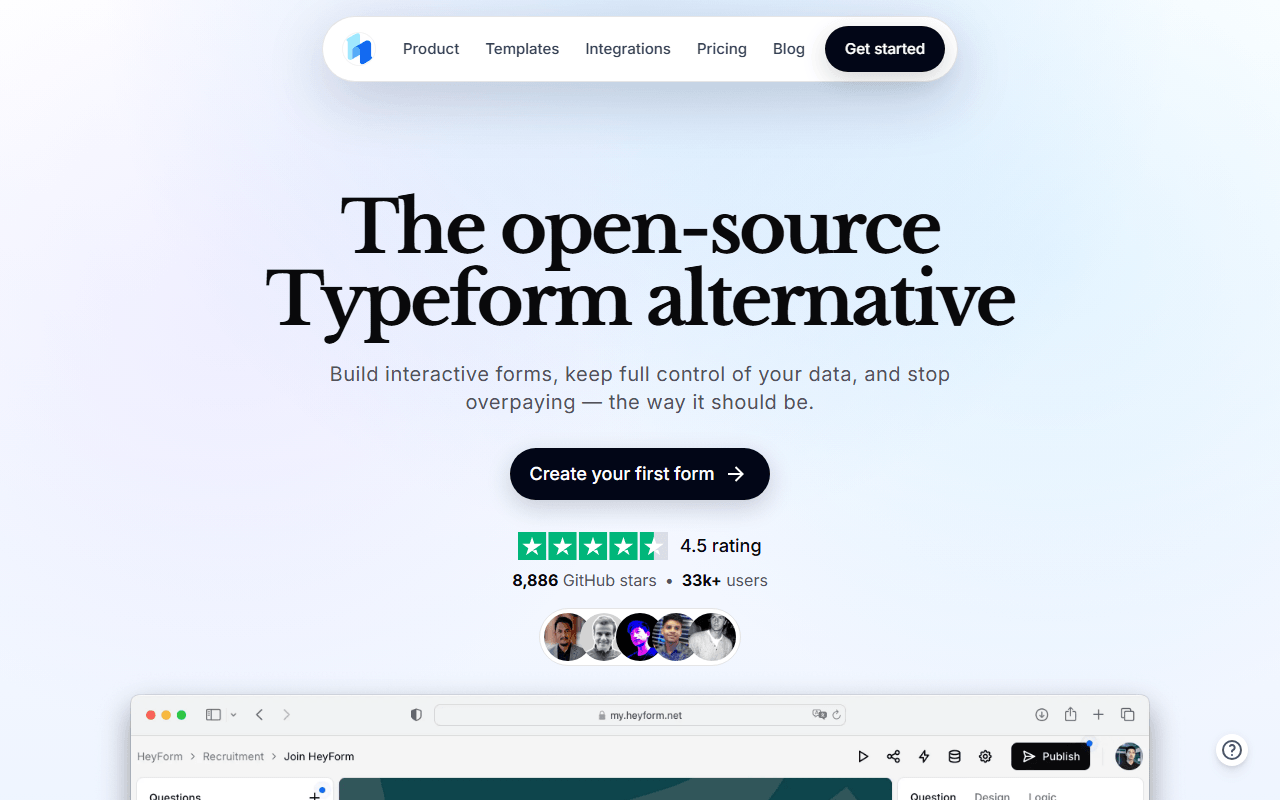 HeyForm screenshot