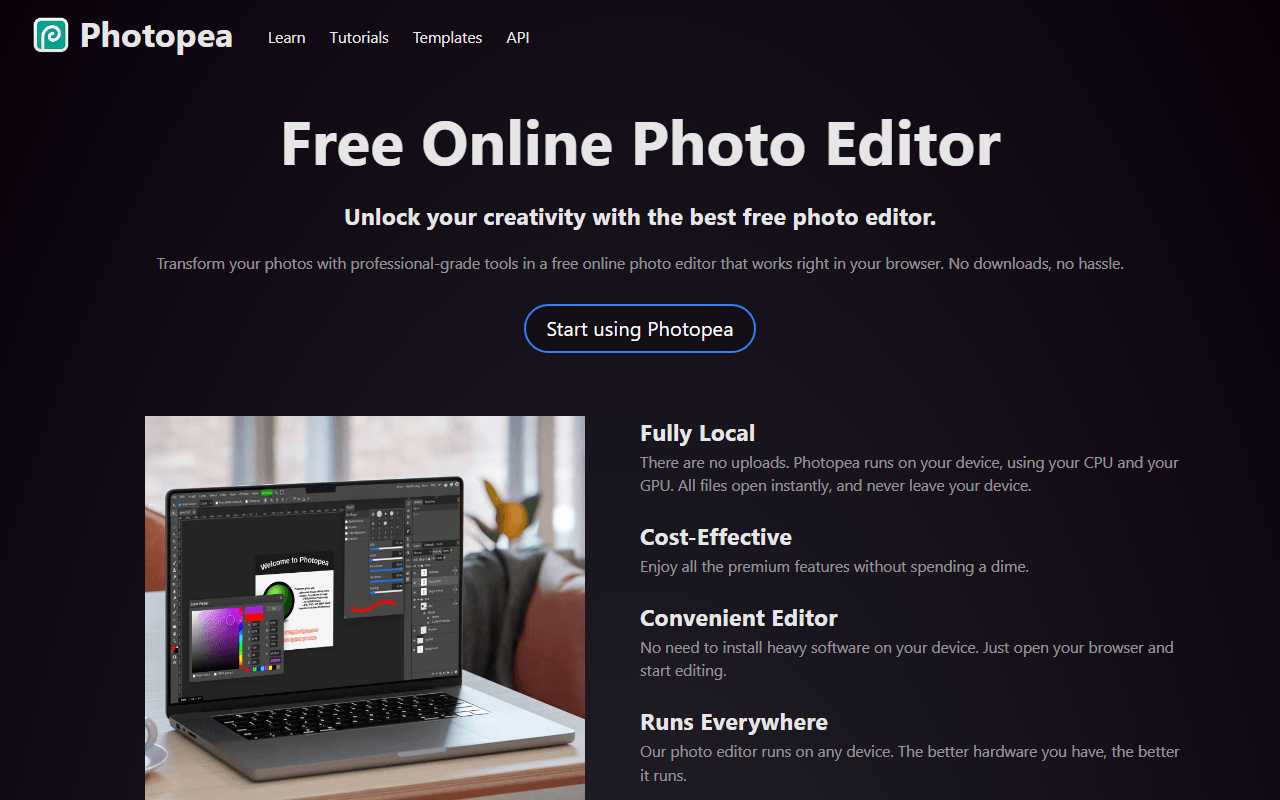 Photopea screenshot