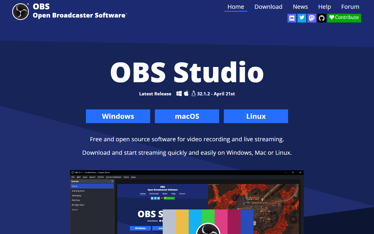 OBS Studio screenshot