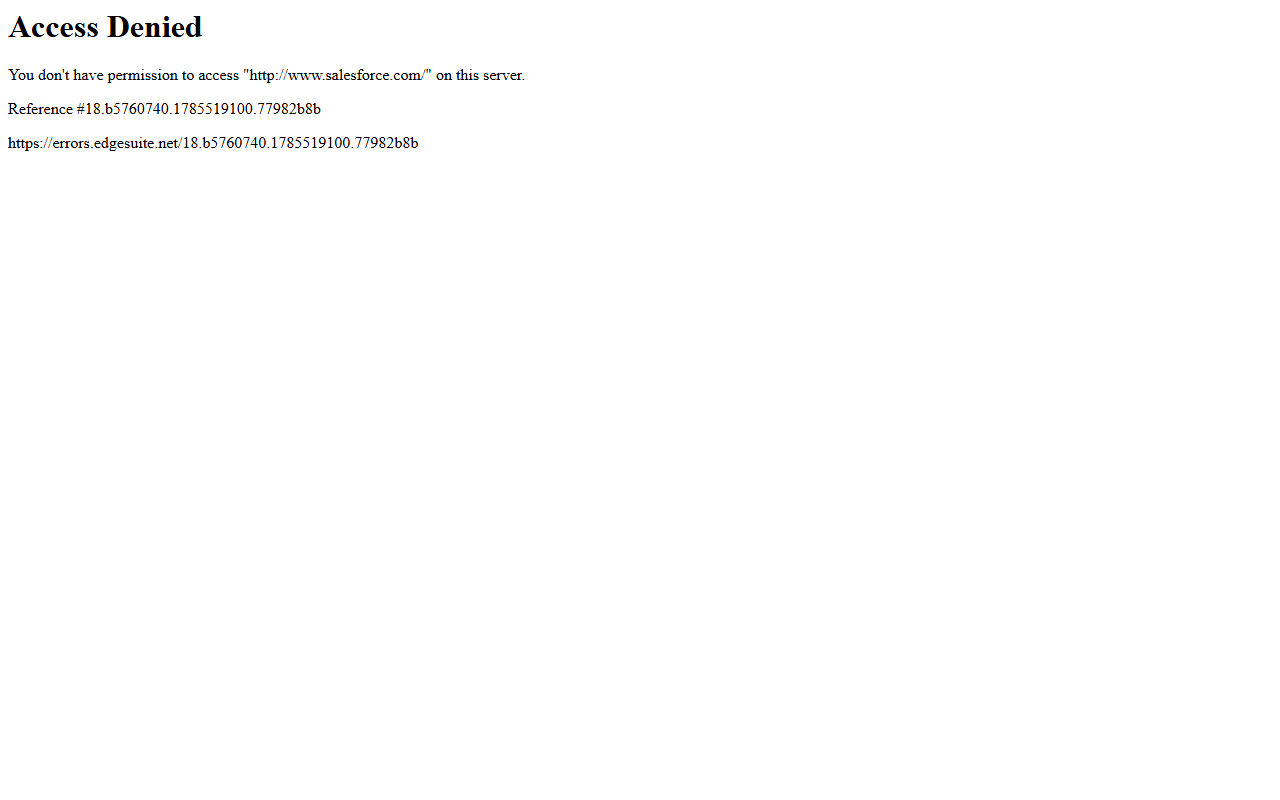 Salesforce homepage