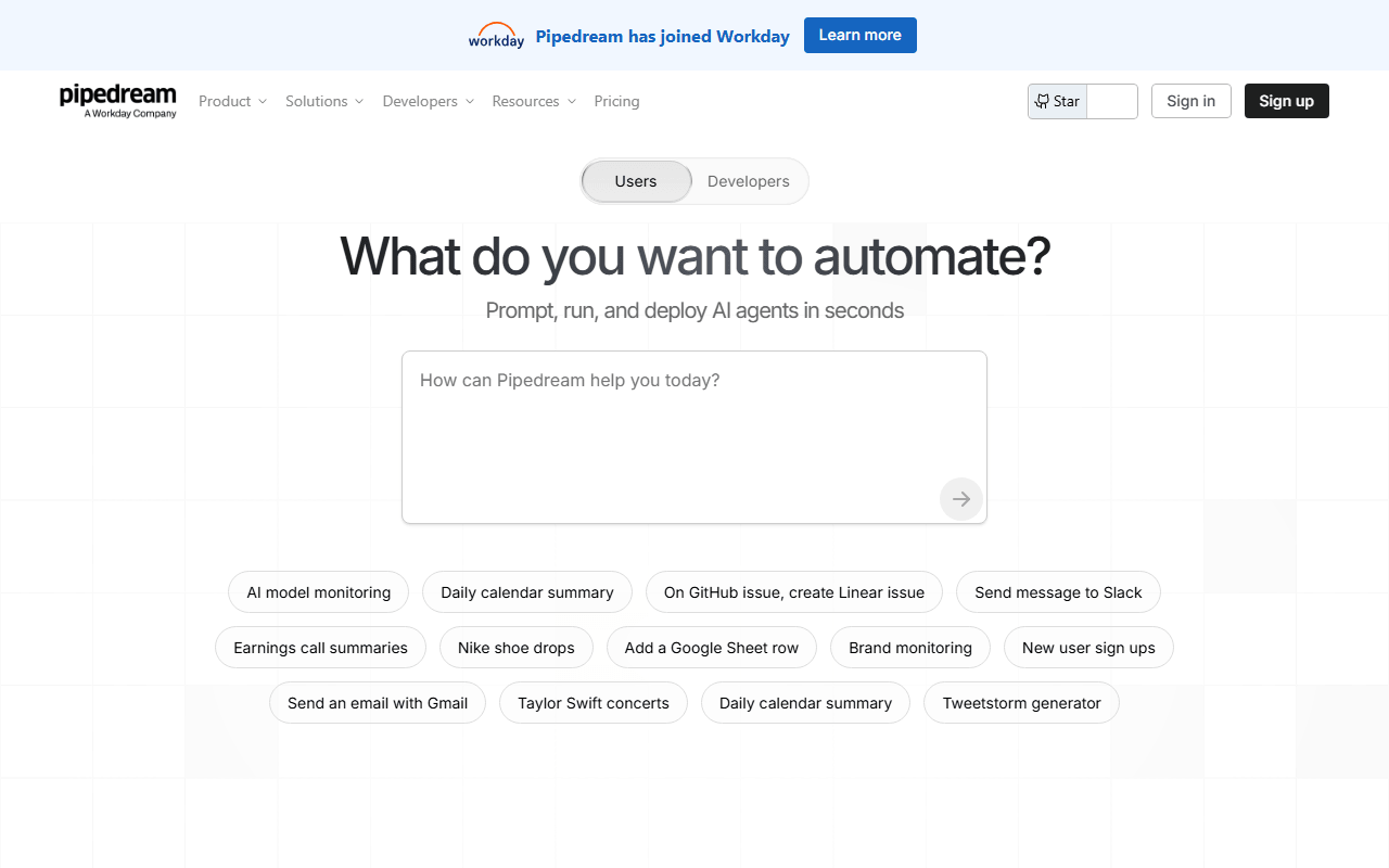 Pipedream screenshot