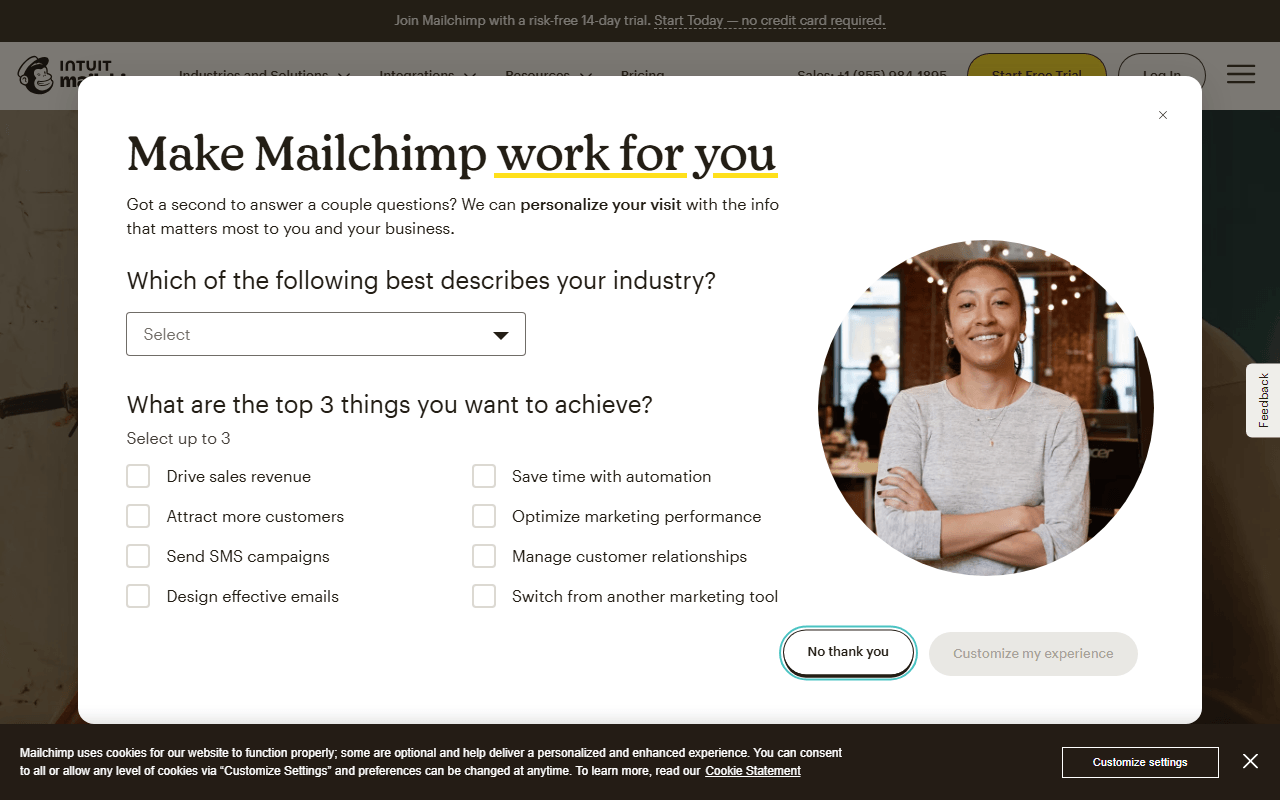 Mailchimp screenshot