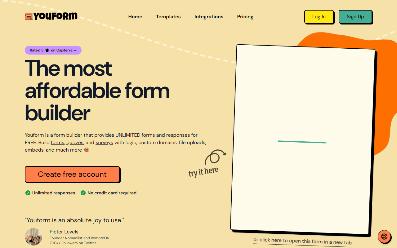 Youform screenshot