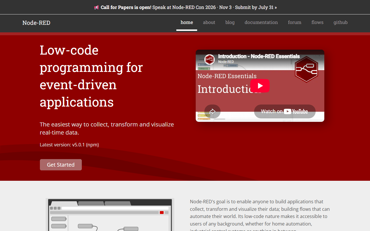 Node-RED screenshot